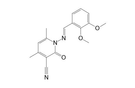 1,2-dihydro-1-[(2,3-dimethoxybenzylidene)amino]-4,6-dimethyl-2-oxonicotinonitrile