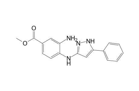 Methyl 3-amino-4-[(5-phenyl-1H-pyrazol-3-yl)amino]benzoate