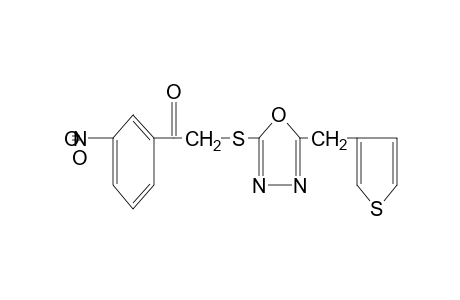 3'-nitro-2-{[5-(3-thenyl)-1,3,4-oxadiazol-2-yl]thio}acetophenone