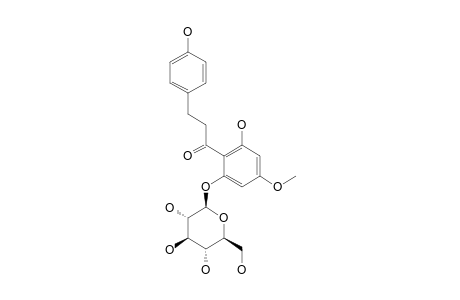 ASEBOTIN;4,2'-DIHYDROXY-4'-METHOXY-6'-BETA-D-GLUCOPYRANOSYLOXY-DIHYDROCHALCONE