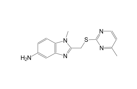 1H-benzimidazol-5-amine, 1-methyl-2-[[(4-methyl-2-pyrimidinyl)thio]methyl]-