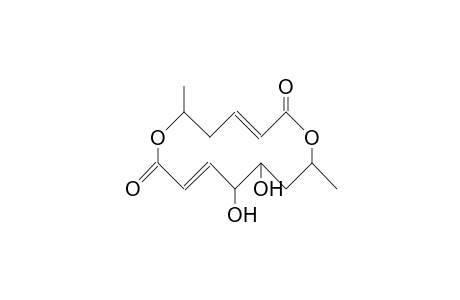 11,12-Dihydroxy-6,14-dimethyl-1,7-dioxacyclotetradeca-3,9-diene-2,8-dione