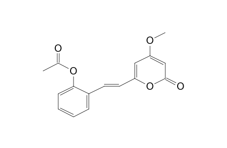 2H-Pyran-2-one, 6-[2-E-(2-acetoxyphenyl)ethenyl]-4-methoxy-