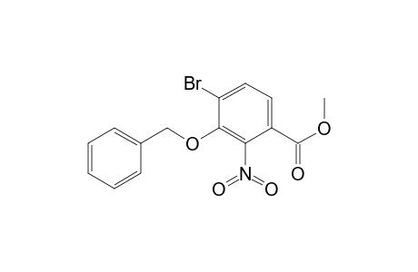 Benzoic acid, 4-bromo-2-nitro-3-(phenylmethoxy)-, methyl ester