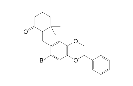 2-(2-Bromo-4-benzyloxy-5-methoxybenzyl)-3,3-dimethylcyclohexanone