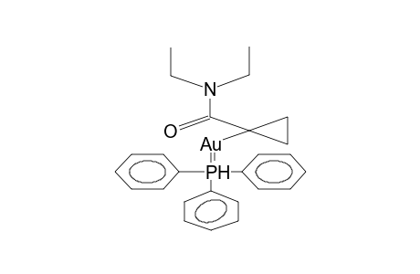 1-TRIPHENYLPHOSPHINEGOLD-1-DIETHYLCARBAMOYLCYCLOPROPANE