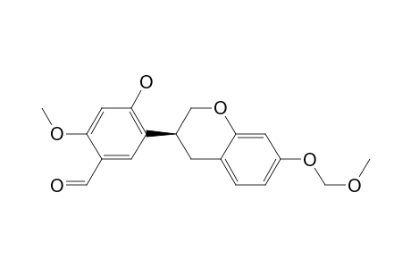 Benzaldehyde, 5-[3,4-dihydro-7-(methoxymethoxy)-2H-1-benzopyran-3-yl]-4-hydroxy-2-methoxy-, (S)-