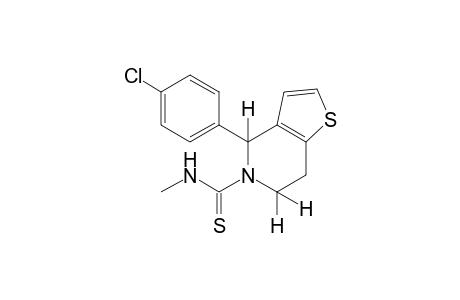 4-(p-chlorophenyl)-6,7-dihydro-N-methylthiothieno[3,2-c]pyridine-5(4H)-carboxamide