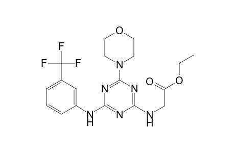 acetic acid, [[4-(4-morpholinyl)-6-[[3-(trifluoromethyl)phenyl]amino]-1,3,5-triazin-2-yl]amino]-, ethyl ester