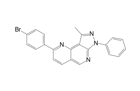 2-(4-Bromophenyl)-9-methyl-7-phenyl-7H-pyrazolo[3,4-h][1,6]naphthyridine