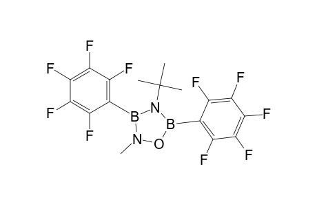 4-tert-Butyl-2-methyl-3,5-bis(2,3,4,5,6-pentafluorophenyl)-1,2,4,3,5-oxadiazadiborolidine