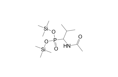 Phosphonic acid, [1-(acetylamino)-2-methylpropyl]-, bis(trimethylsilyl) ester