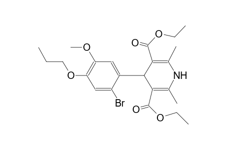 diethyl 4-(2-bromo-5-methoxy-4-propoxyphenyl)-2,6-dimethyl-1,4-dihydro-3,5-pyridinedicarboxylate