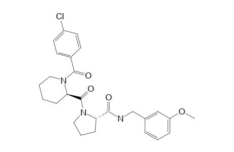 (S)-1-((R)-1-(4-Chlorobenzoyl)piperidine-2-carbonyl)-N-(3-methoxybenzyl)pyrrolidine-2-carboxamide