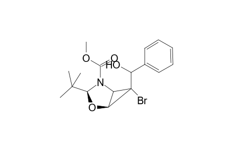 Methyl (1S,3R,5R,6S)-6-bromo-3-(t-butyl)-6-[(hydroxy(phenyl)methyl]-2-oxa-4-azabicyclo[3.1.0]hexane-4-carboxylate