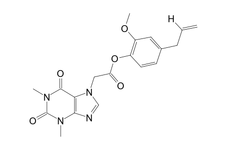 1,3-dimethyl-2,6-dioxo-1,2,3,6-tetrahydropurine-7-acetic acid, 4-allyl-2-methoxyphenyl ester