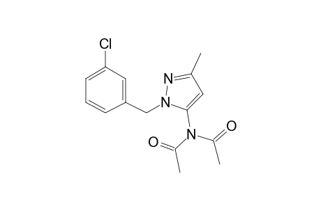 1-(3-Chlorobenzyl)-3-methyl-1H-pyrazol-5-amine, N,N-diacetyl