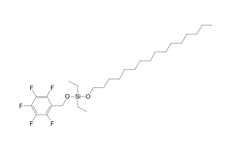 Silane, diethylhexadecyloxy(pentafluorobenzyloxy)-