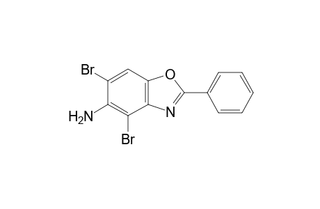1,3-Benzoxazol-5-amine, 4,6-dibromo-2-phenyl-