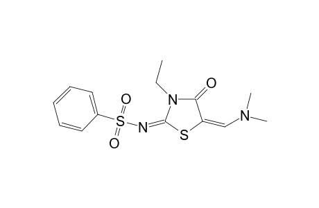 Benzenesulfonamide, N-(5-dimethylaminomethylene-3-ethyl-4-oxothiazolidin-2-ylidene)-