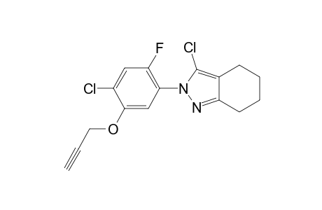 3-Chloro-2-(4-chloro-2-fluoro-5-[2-propynyloxy]-phenyl)-4,5,6,7-tetrahydro-2H-indazole