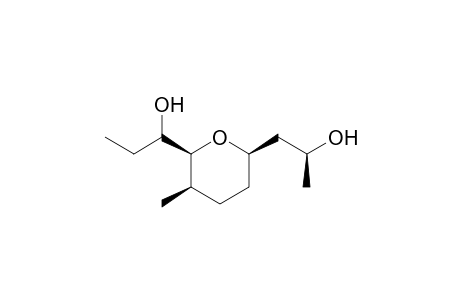 2H-pyran-2-ethanol,tetrahydro-6(1-hydroxypropyl)-.beta,5-dimethyl-,[2R-(2.alphal.(S*),5.beta.,6.beta(R*)))-