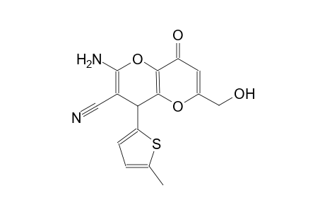 2-amino-6-(hydroxymethyl)-4-(5-methyl-2-thienyl)-8-oxo-4,8-dihydropyrano[3,2-b]pyran-3-carbonitrile