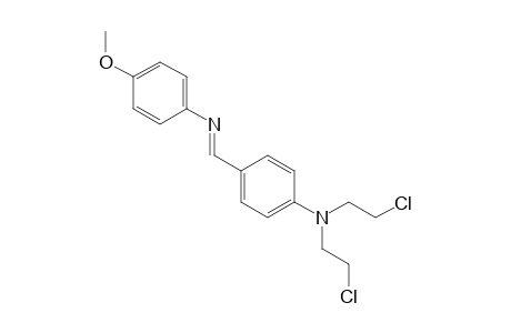 N-{p-[bis(2-chloroethyl)amino]benzylidene}-p-anisidine