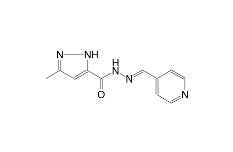 3-methyl-N'-[(E)-4-pyridinylmethylidene]-1H-pyrazole-5-carbohydrazide