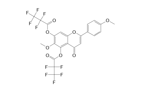 Pectolinarigenin, bis(pentafluoropropionate)