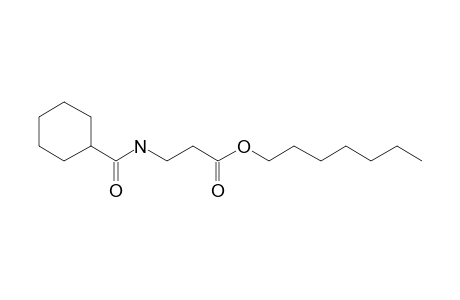 .beta.-Alanine, N-cyclohexylcarbonyl-, heptyl ester