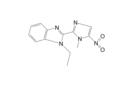 1-ethyl-2-(1-methyl-5-nitro-2-imidazolyl)benzimidazole