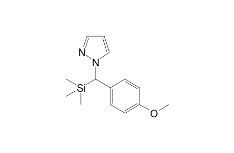 1-[(4-Methoxyphenyl)(trimethylsilyl)methyl]-1H-pyrazole