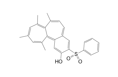 7,8,10,12-Tetramethyl-3-(phenylsulfonyl)benzo[a]heptalen-2-ol