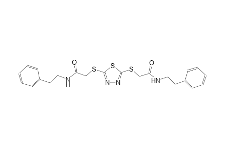 acetamide, 2-[[5-[[2-oxo-2-[(2-phenylethyl)amino]ethyl]thio]-1,3,4-thiadiazol-2-yl]thio]-N-(2-phenylethyl)-