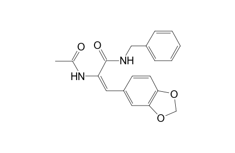 (2E)-2-(Acetylamino)-3-(1,3-benzodioxol-5-yl)-N-benzyl-2-propenamide