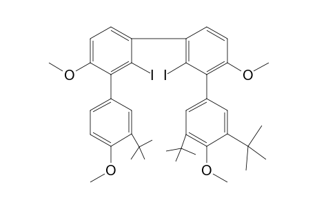 1,1':3',1'':3'',1'''-Quaterphenyl, 3,3''',5-tris(1,1-dimethylethyl)-2',2''-diiodo-4,4'',4''',6'-tetramethoxy-