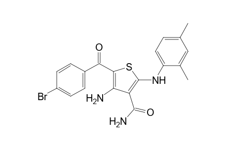 4-amino-5-(p-bromobenzoyl)-2-(2,4-xylidino)-3-thiophenecarboxamide