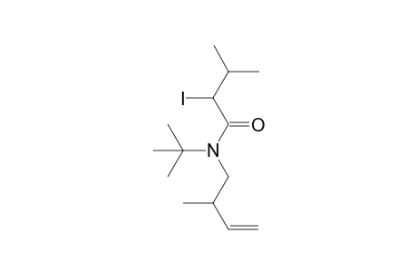 N-Tert-butyl-2-iodo-3-methyl-N-(2-methylbut-3-enyl)butanamide