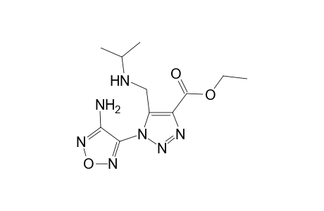 1H-[1,2,3]Triazole-4-carboxylic acid, 1-(4-aminofurazan-3-yl)-5-(isopropylaminomethyl)-, ethyl ester