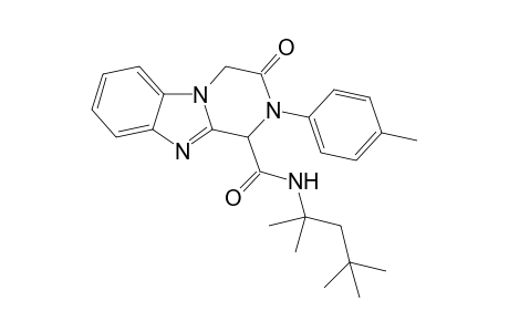 3-Oxo-2-p-tolyl-N-(1,1,3,3-tetramethylbutyl)-1,2,3,4-tetrahydropyrazino[1,2-a]benzimidazole-1-carboxamide