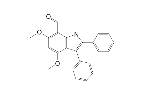 4,6-Dimethoxy-7-formyl-2,3-diphenylindole