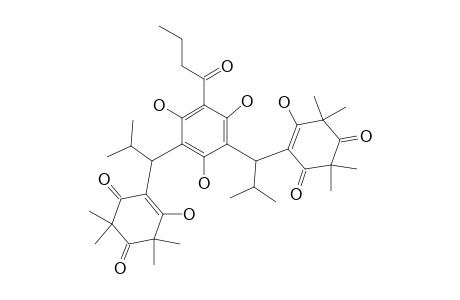 4-Cyclohexene-1,3-dione, 4,4'-[[2,4,6-trihydroxy-5-(1-oxobutyl)-1,3-phenylene]bis(2-methylpropylidene)]bis[5-hydroxy-2,2,6,6-tetramethyl-