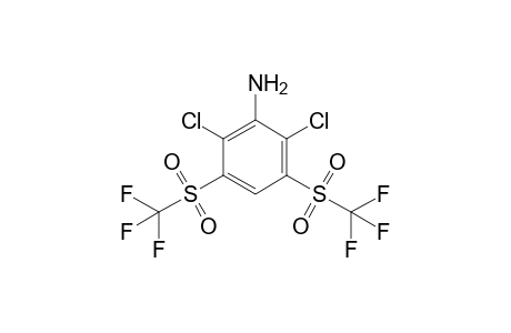 3,5-Bis(trifluoromethylsulfonyl)-2,6-dichloroaniline