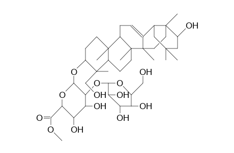 3-O-[.beta.-D-Glucopyranosyl-(1->2).beta.-D-glucuronopyranosyl-methylester]-soyasapogenol-B