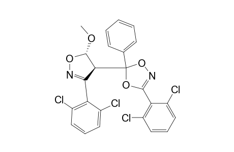 3-(2,6-dichlorophenyl)-5-[(4S,5S)-3-(2,6-dichlorophenyl)-5-methoxy-2-isoxazolin-4-yl]-5-phenyl-1,4,2-dioxazole