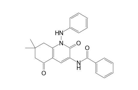 N-(1-anilino-2,5-diketo-7,7-dimethyl-6,8-dihydroquinolin-3-yl)benzamide