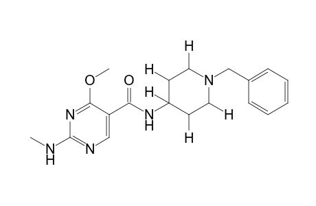 N-(1-benzyl-4-piperidyl)-4-methoxy-2-(methylamino)-5-pyrimidine carboxamide