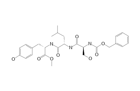 L-Tyrosine, N-[N-[N-[(phenylmethoxy)carbonyl]-L-seryl]-L-leucyl]-, methyl ester