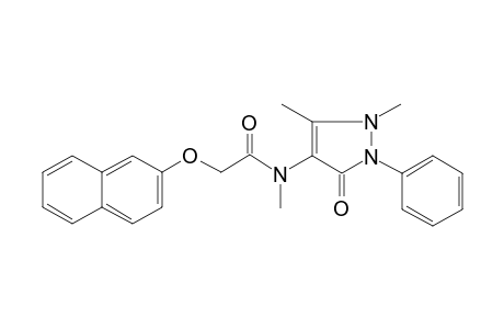 N-(1,5-dimethyl-3-oxidanylidene-2-phenyl-pyrazol-4-yl)-N-methyl-2-naphthalen-2-yloxy-ethanamide